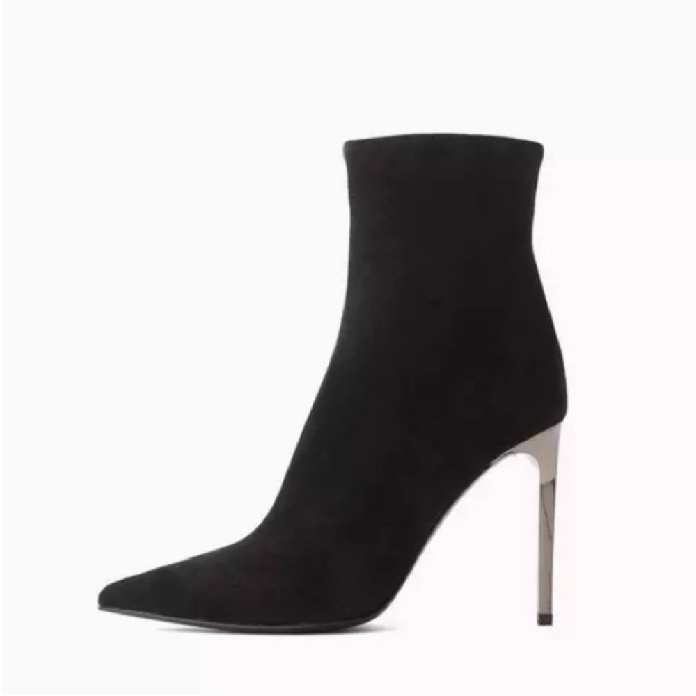 $625 RAG & BONE Wes Suede Heel Ankle Boots size 8